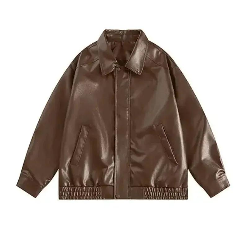 Women's Vintage Faux Leather Jacket